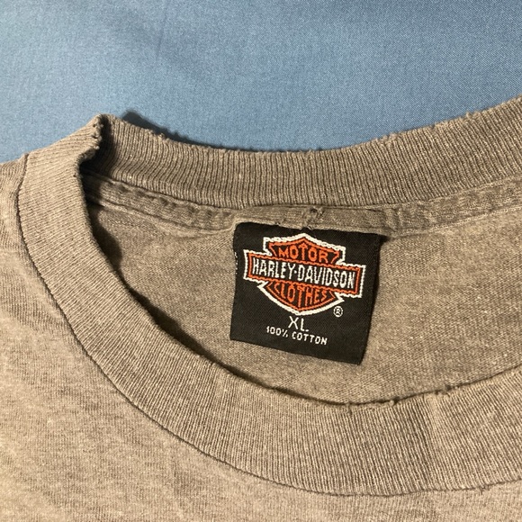 Vintage Harley Davidson Motorcycle T-shirt Mens X-Large Gray Heritage Lisle IL - Picture 5 of 16